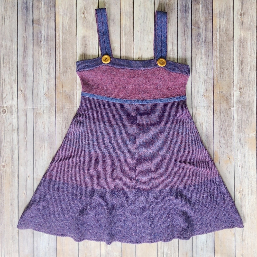 Free People Girls' Purple Ombre Knit Strap Dress